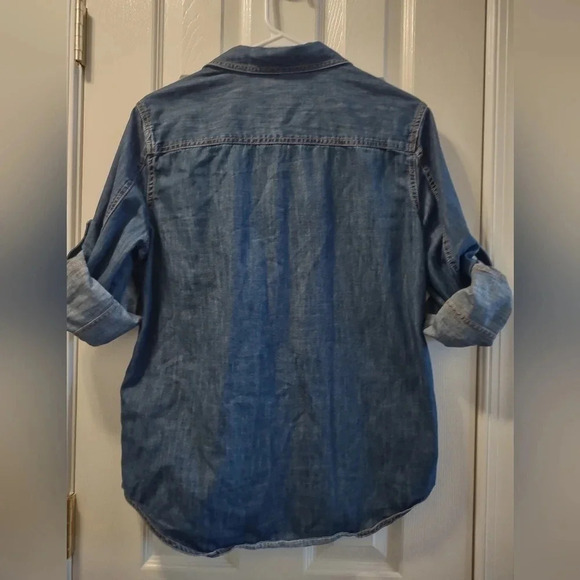 Jones New York Sport denim long sleeve top - Picture 7 of 7
